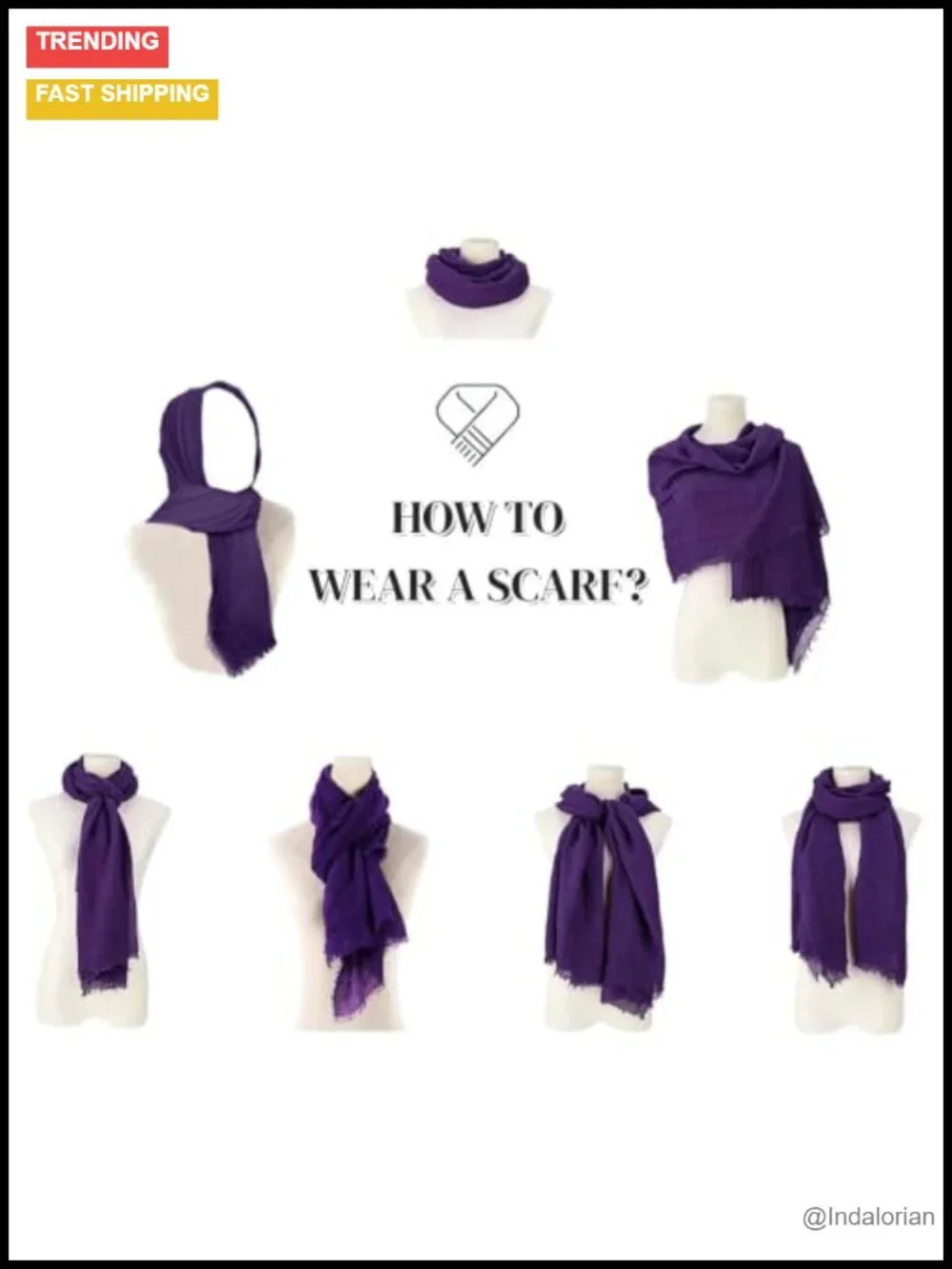 Super Soft Lightweight Crinkle Scarf Shawl Wrap 65x30 inch